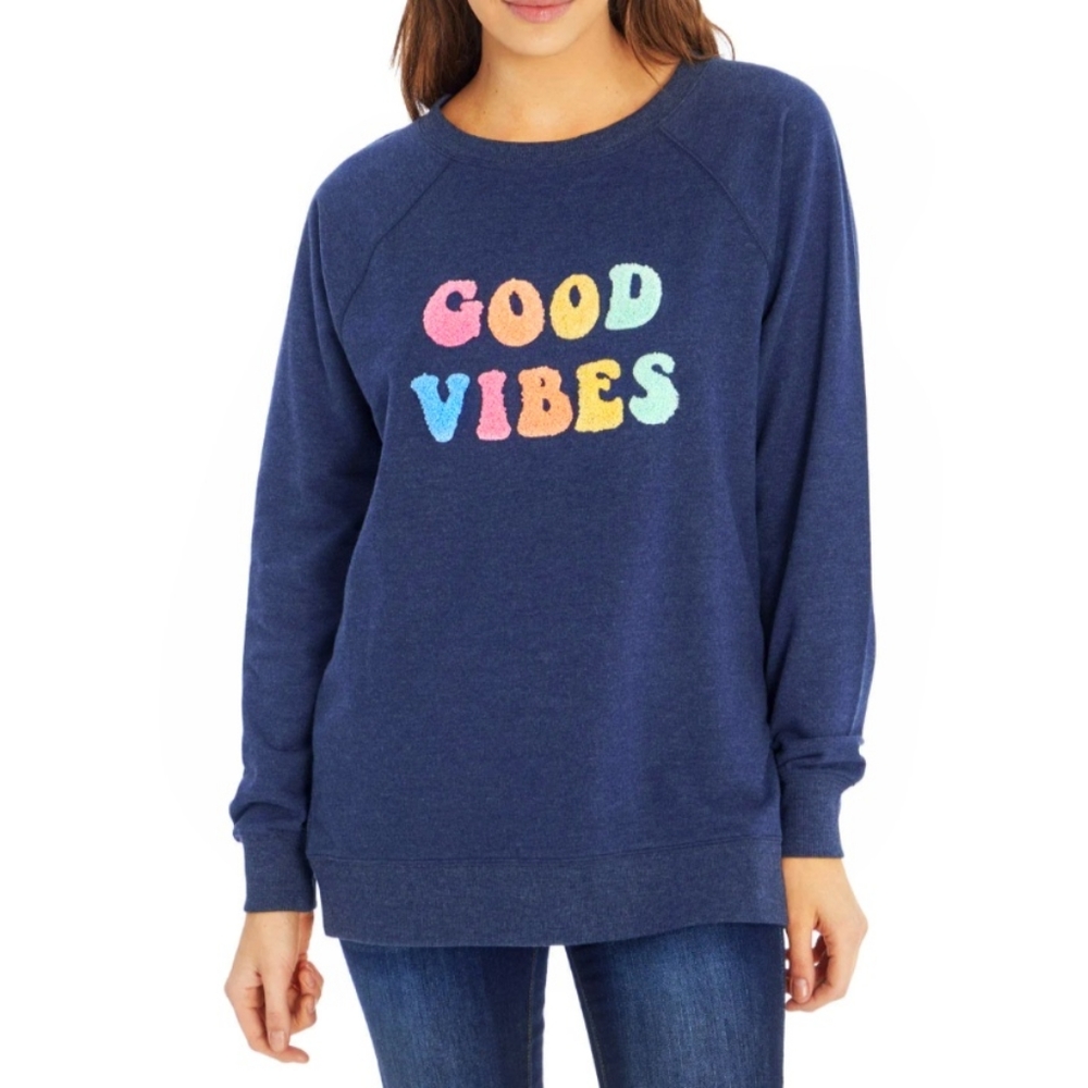 Wildfox Tops Wildfox Good Vibes Sweatshirt - Picture 1 of 7